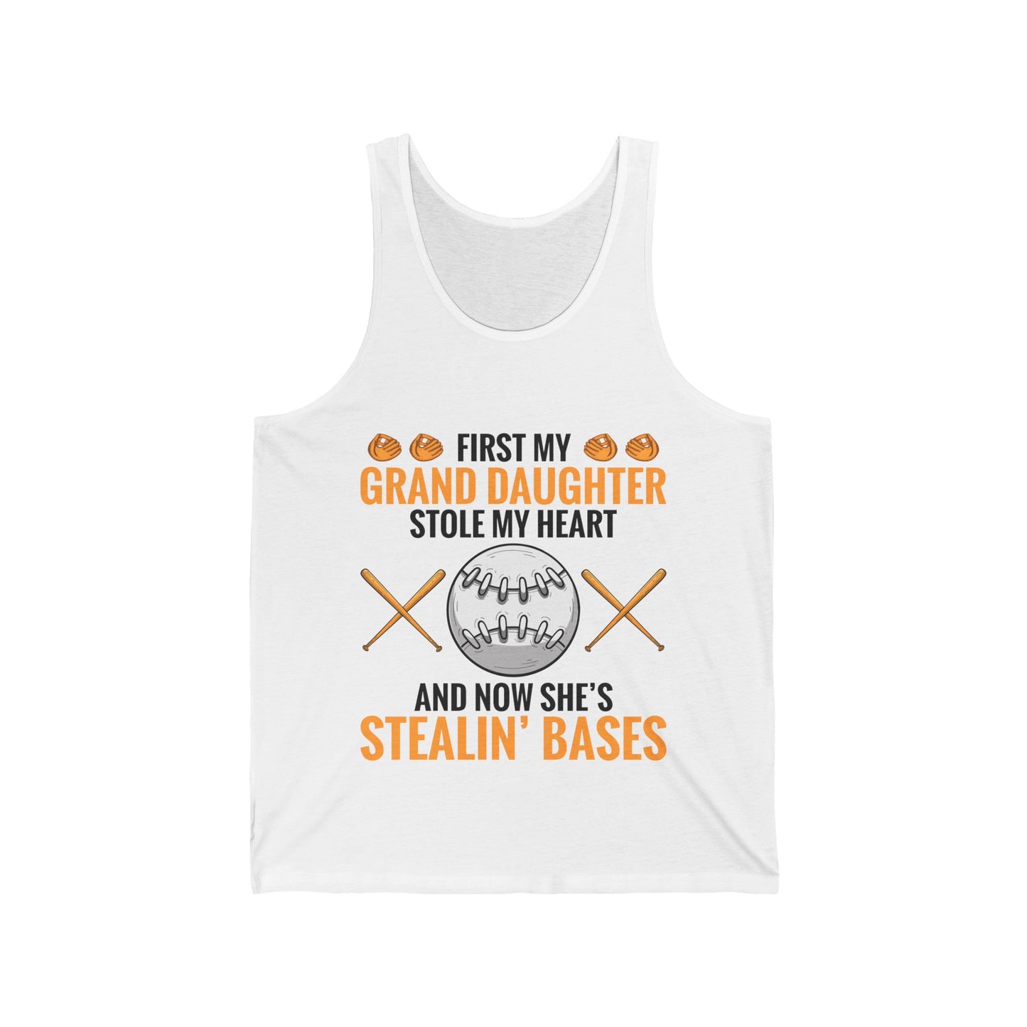 My Granddaughter Plays Softball Baseball Funny Grandparent Tank Top For Men Women Tank Top