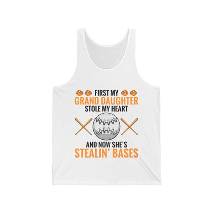 My Granddaughter Plays Softball Baseball Funny Grandparent Tank Top For Men Women Tank Top