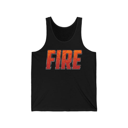 Funny FIRE Couple Matching Halloween Party Costume Tank Top For Men Women