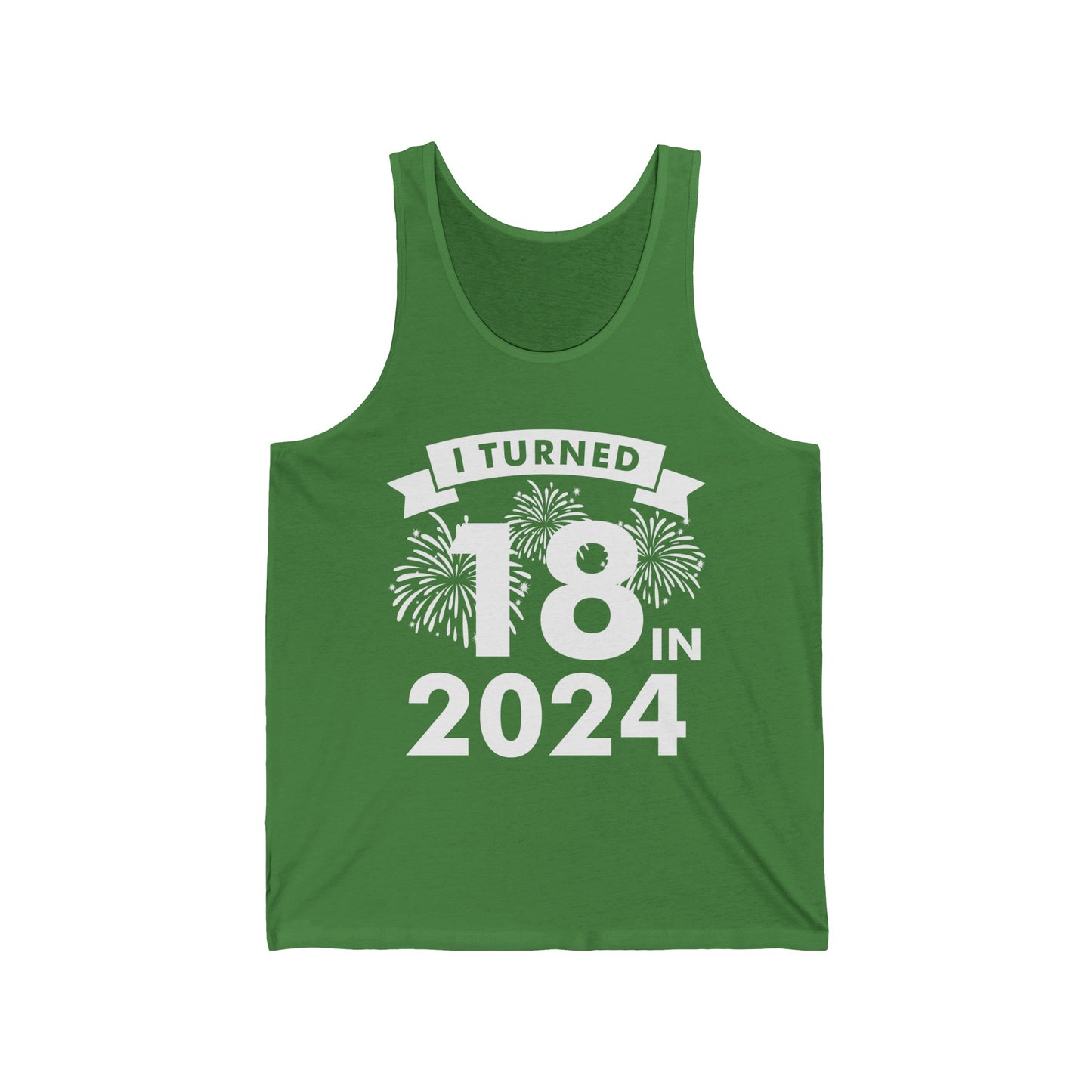 Funny I Turned 18 In 2024 18th Birthday Party Gift Tank Tops For Men Women