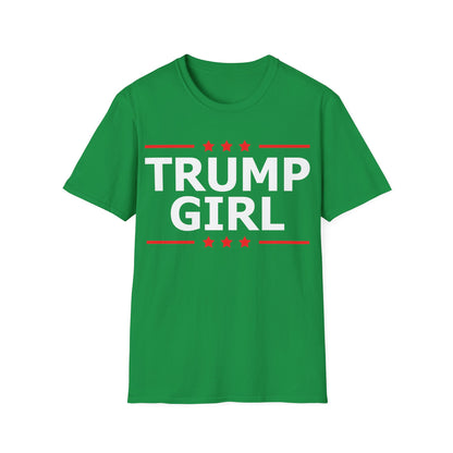 Cute Trump Girl Republican US Flag 2024 Vintage Vote T-Shirt