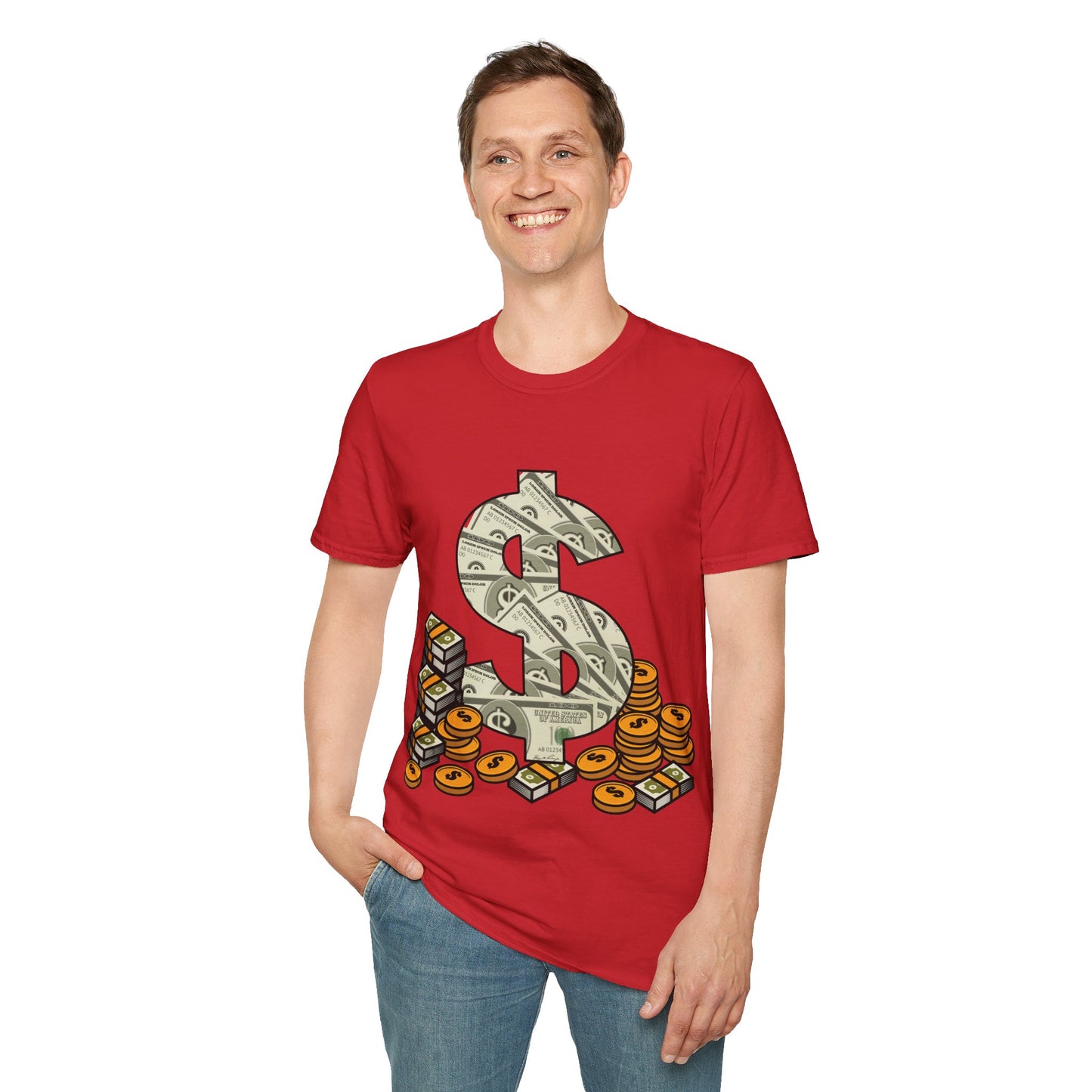 Cool As Dollar Bill Dollar Sign $$ Gift T-Shirt For Men Women T-Shirt