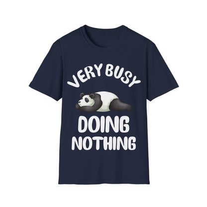 Funny Very Busy Doing Nothing Lazy T-Shirt Novelty Gift Men Women