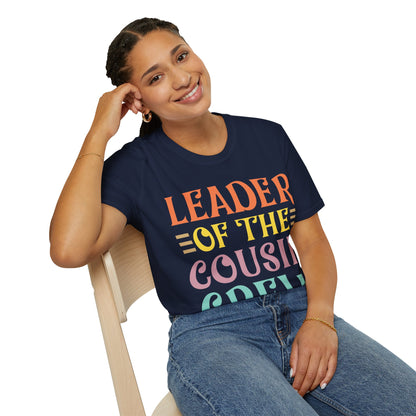 Leader Of The Cousin Crew Toddler Girl Boy Funny Vacation Trip T-Shirt For Men Women T-Shirt