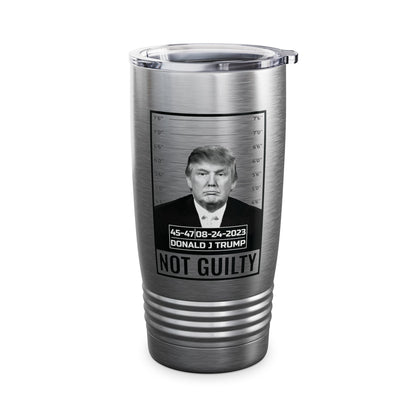 Donald Trump Police Mugshot Not Guilty President Legend 45 47 Tumbler For Men Women