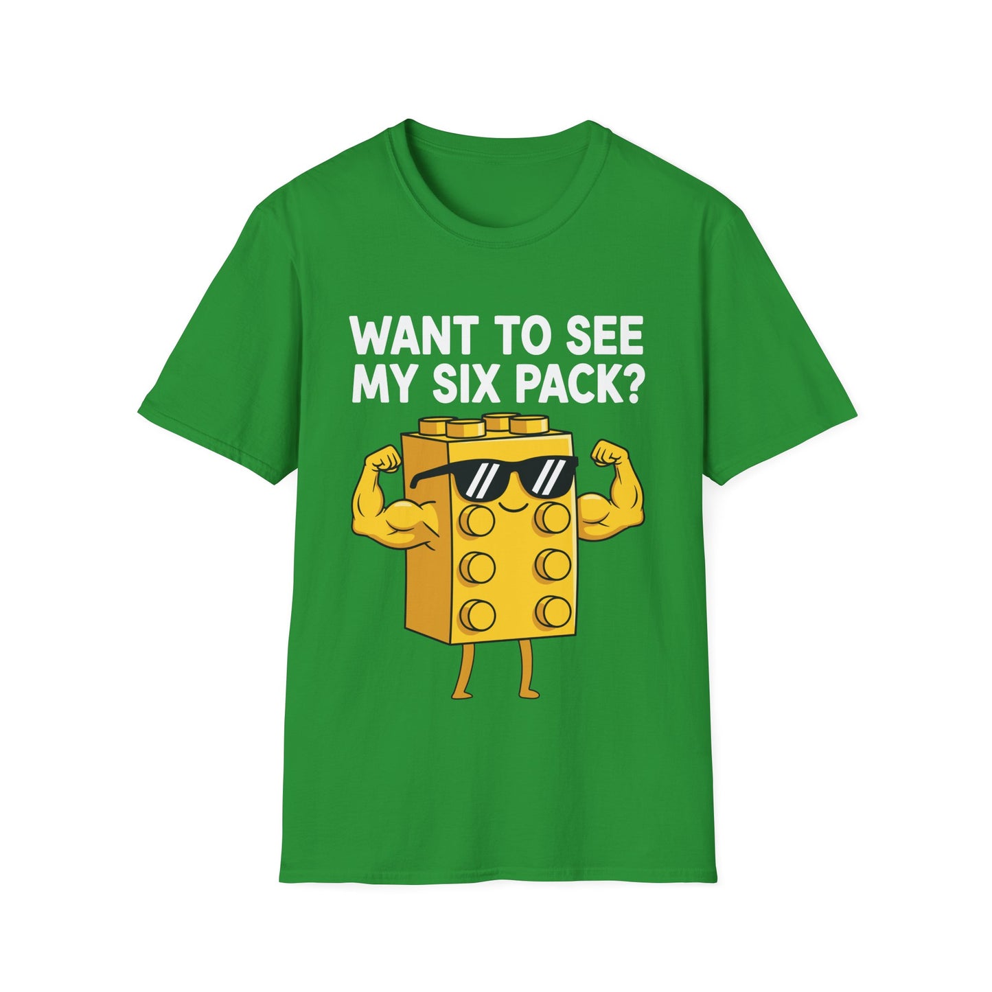 Want to See My Six Pack Bricks Lover Master Builder T-Shirt
