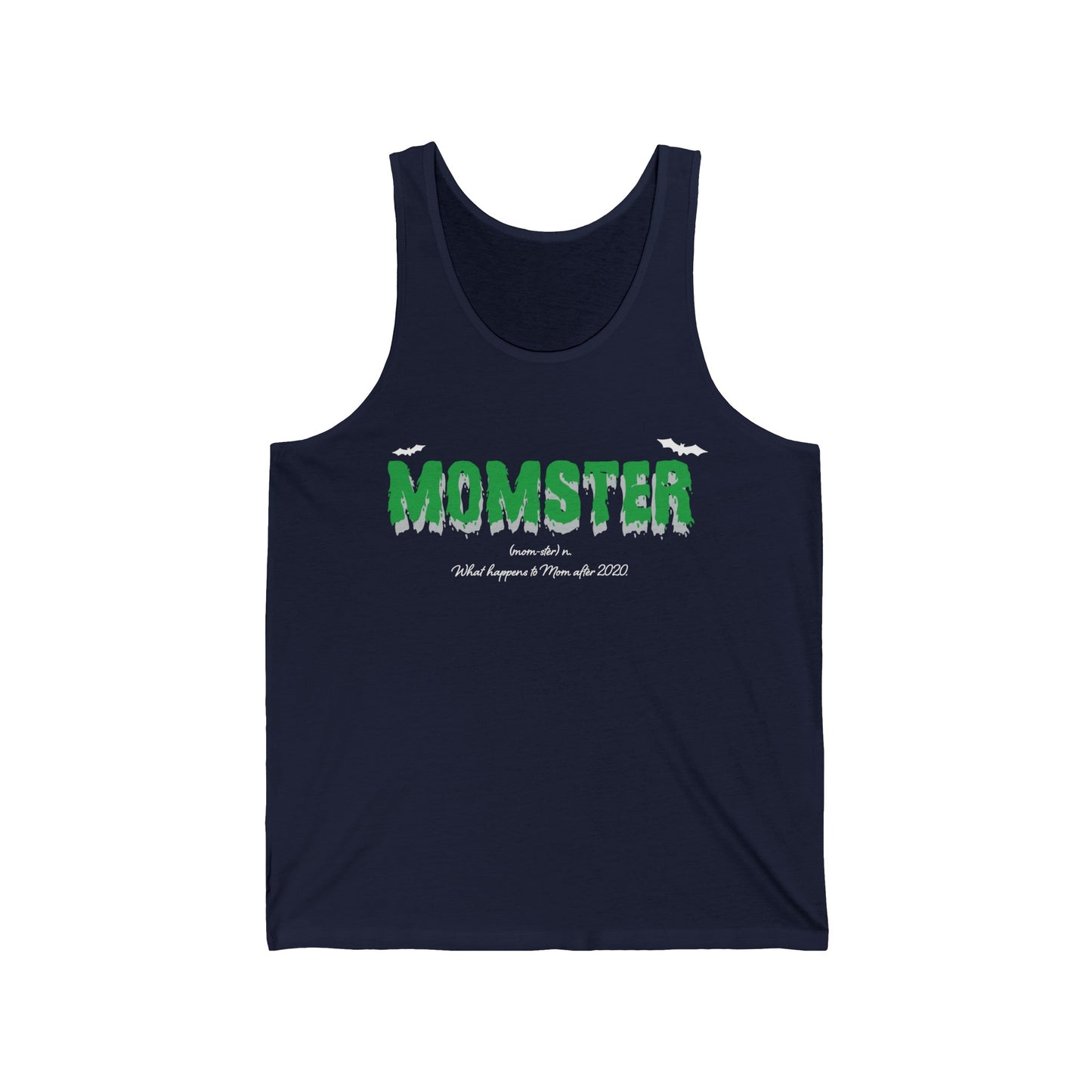 Womens Momster Broomstick Funny Halloween Party Mom Mothers Day Tank Tops