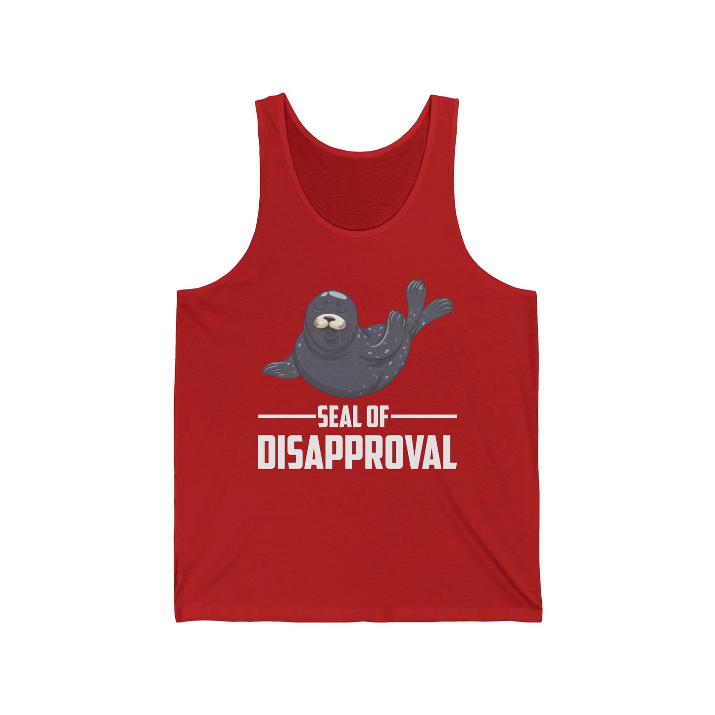 Funny Seal of Disapproval Seal Lover Tank Top For Men Women