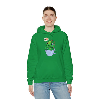 Tea-Rex In A Cup Cute T-Rex Dinosaur Kawaii Coffee Tea Funny Dino Pun Hoodie For Men Women Hoodie