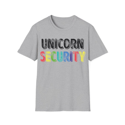 Funny Unicorn Security Costume Police T-Shirt Men Women Kids