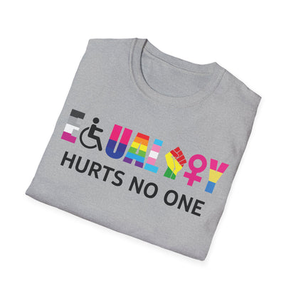 Equality Hurts No One LGBT Black Disabled Women Right Kind Pride T-Shirt