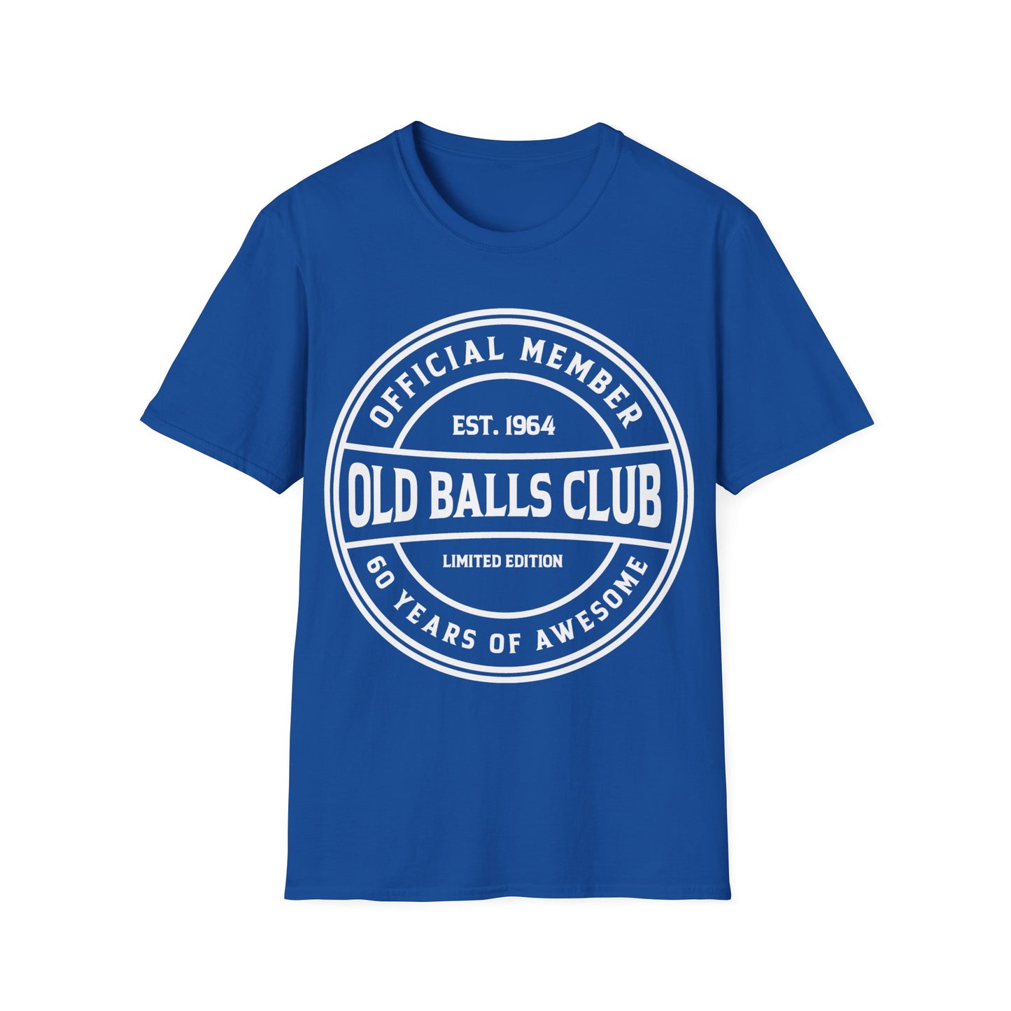 Mens Old Balls Club 60 Years Awesome Sixty 60th Birthday Farthers Day T-Shirt