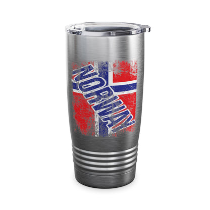 NORWAY Flag Vintage Distressed NORWAY Tumbler