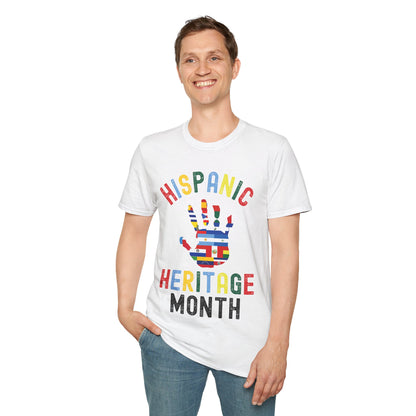 Hispanic Heritage Month Hand Flags Countries  T-Shirt Men Women Kids