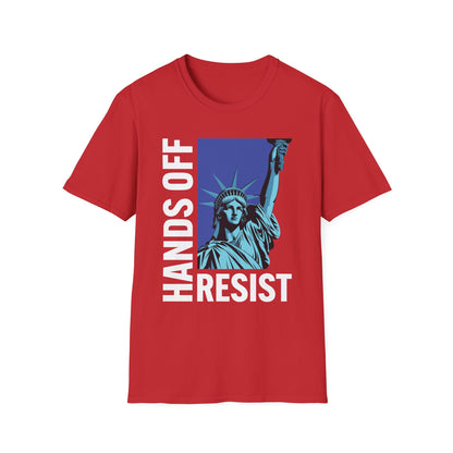 Resist Statue of Liberty Hands Off Resistance Protest T-Shirt For Men Women