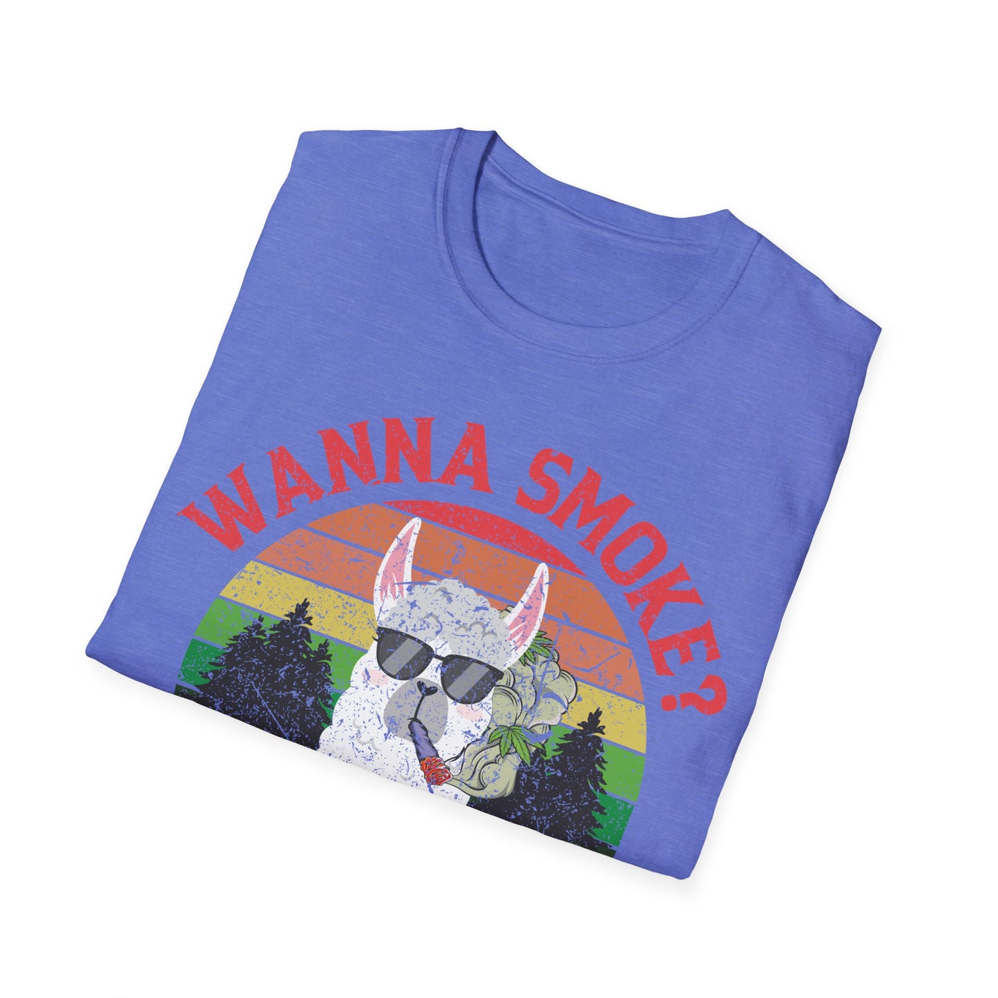 Funny Wanna Smoke Alpaca Bowl, Cute Weed Pun Marijuana T-Shirt