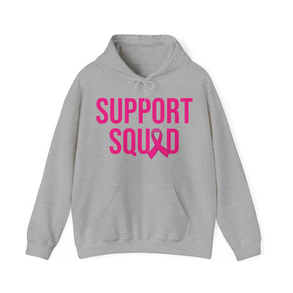 Support Squad Breast Cancer Warrior Awareness October Pink Hoodie
