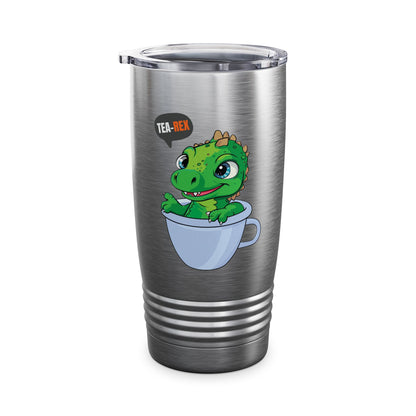 Tea-Rex In A Cup Cute T-Rex Dinosaur Kawaii Coffee Tea Funny Dino Pun Tumbler For Men Women Tumbler