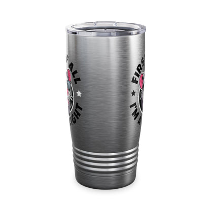 Funny First Of All I'm A Delight Sarcastic Angry Opossum Possum Tumbler For Men Women Tumbler