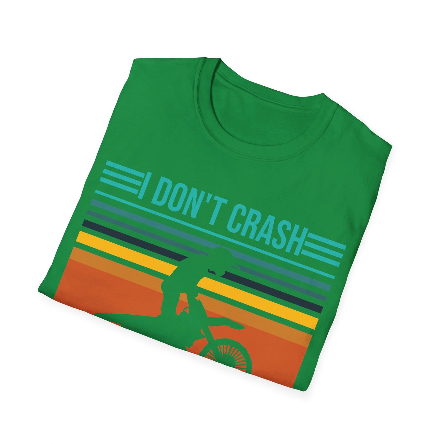 I Don't Crash I Do Random Gravity Checks Racer Motocross And Dirt Bike T-Shirt Men Women Biker