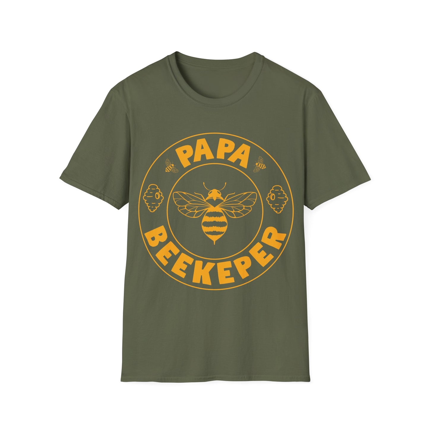 Papa Beekeeper Bee Whisperer Distressed Retro Beekeeping T-Shirt For Men Women T-Shirt