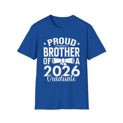 Retro Graduation Proud Brother Of A 2026 Graduate Senior T-Shirt For Men Women