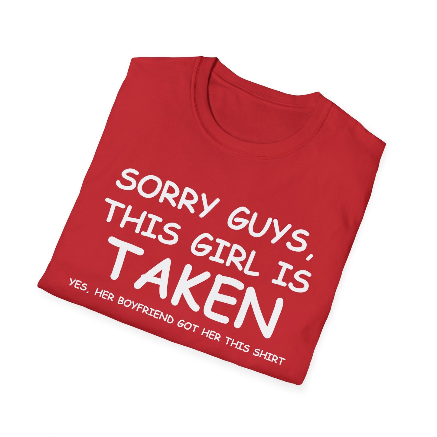 Funny Cute Sorry Im Taken Girlfriend Tshirt from Boyfriend t-Shirt for Men Women