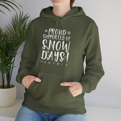 Proud Supporter Of Snow Days Vintage Christmas Holiday Funny Xmas Hoodie For Men Women Hoodie