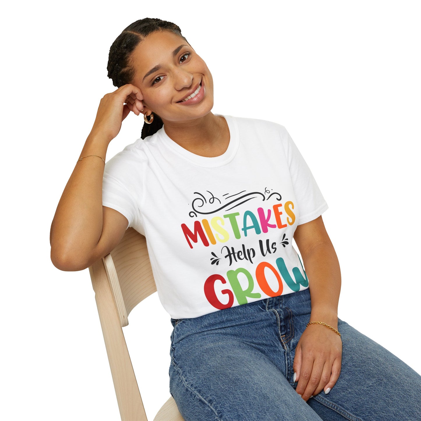 Mistakes Help Us Grow Teacher Student Funny Back To School T-Shirt