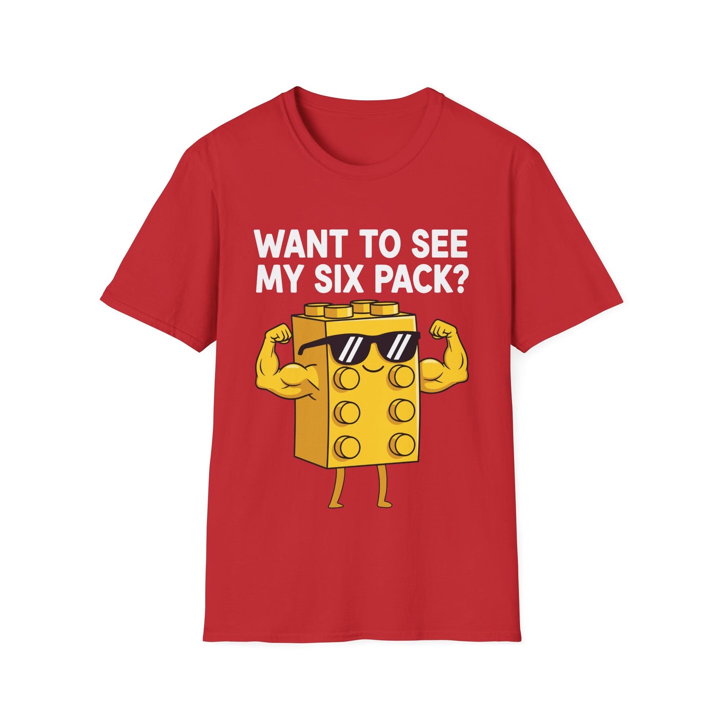 Want to See My Six Pack Bricks Lover Master Builder T-Shirt
