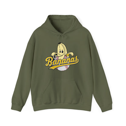 Funny Let's Go Bananas Baseball Hoodie For Baseball Lovers Men Women Hoodie