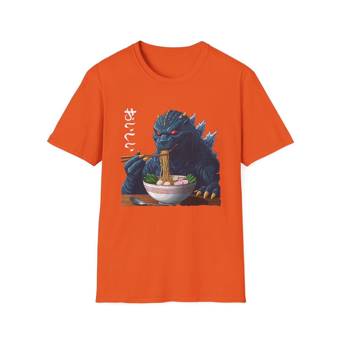 Funny Kaiju Eating Ramen Japanese Monster Lover Birthday T-Shirt