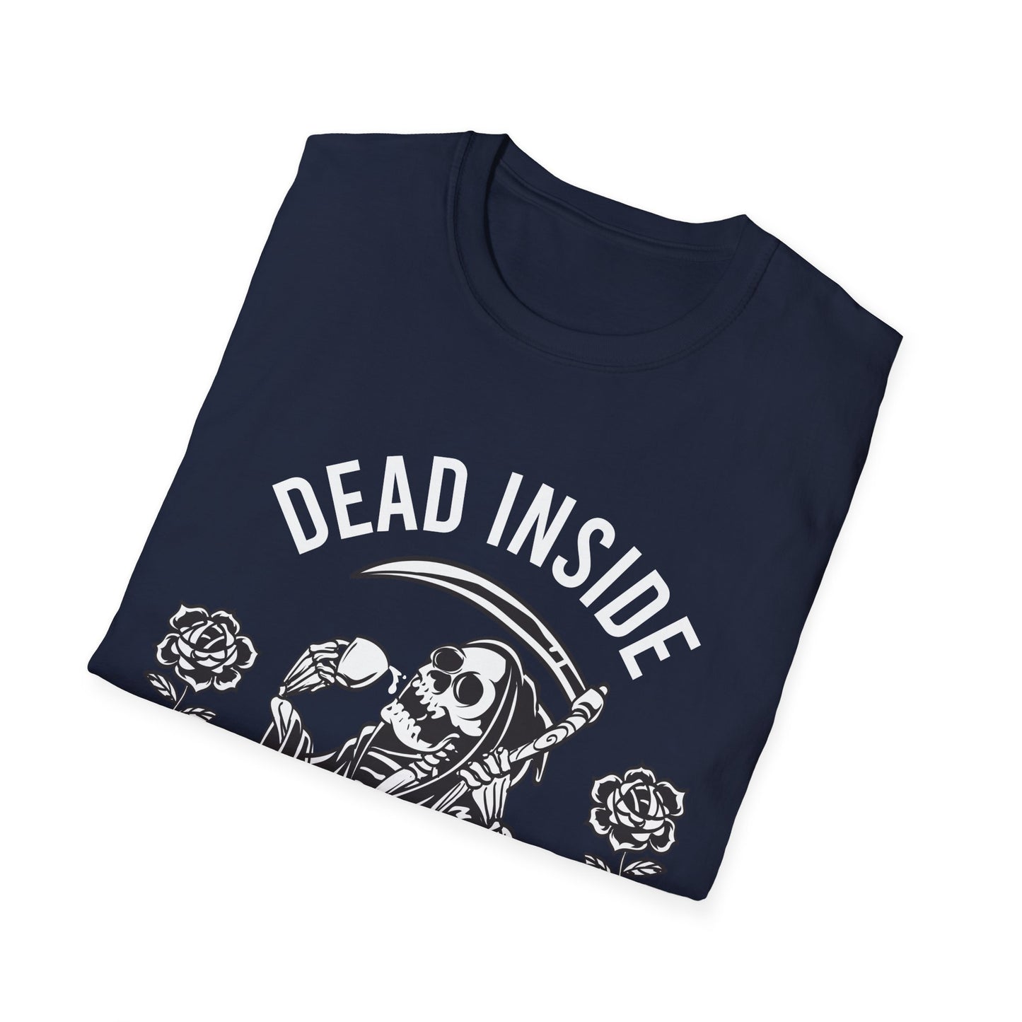 Funny Dead Inside But Caffeinated Skeleton Coffee Lover Drink Morning T-Shirt