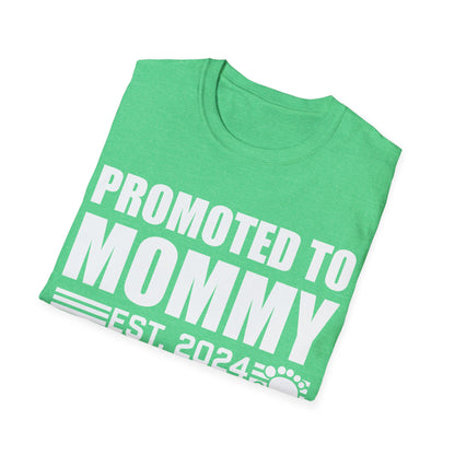 Promoted To Mommy 2024 Pregnancy Announcement Mothers Day Mom To Be T-shirt