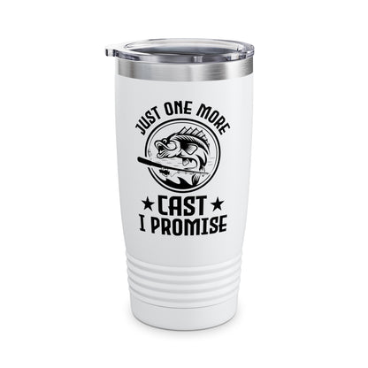 Funny Just One More Cast I Promise Fishing Lover Weekend Retirement Tumbler For Men Women