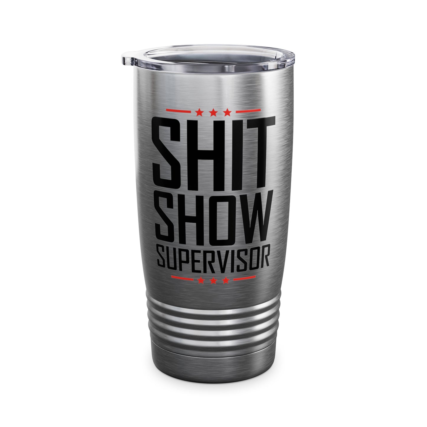 Shit Show Supervisor Retro Funny Sarcastic Adult Humor Tumbler