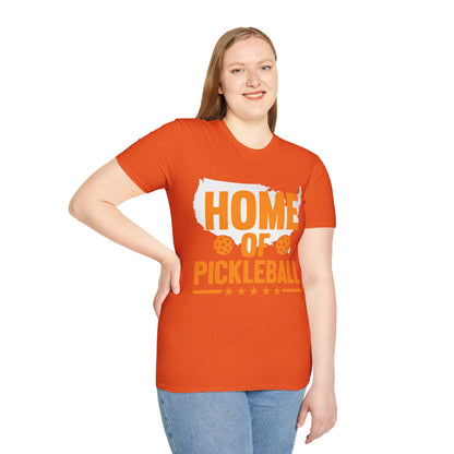 Home of Pickleball USA Map America T-Shirt For Men Women Kids