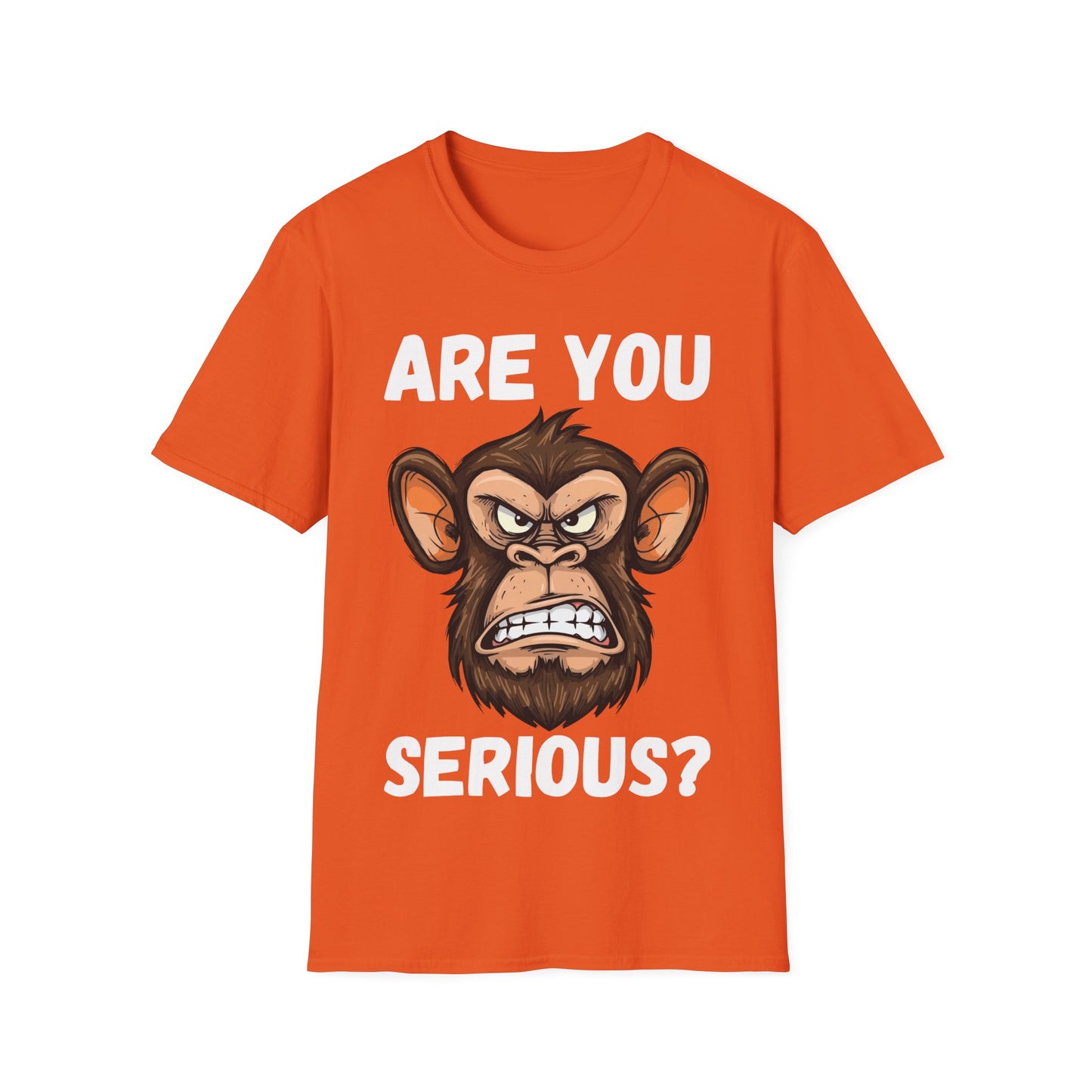 Humor are You Serious Grumpy Funny Monkey Meme T-Shirt