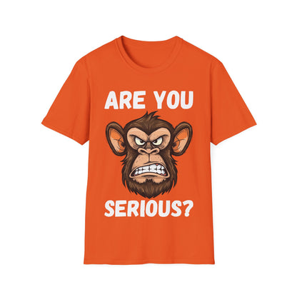 Humor are You Serious Grumpy Funny Monkey Meme T-Shirt
