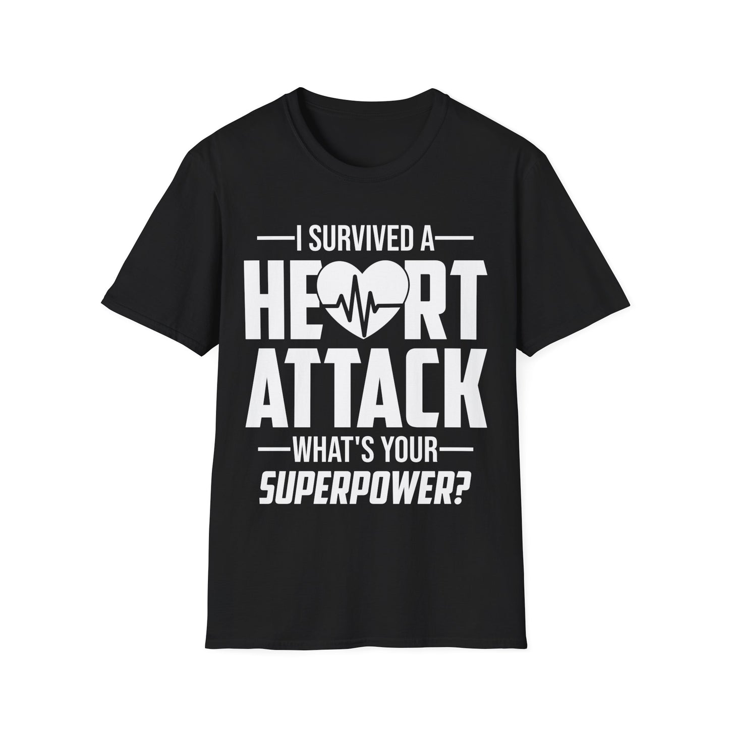 I Survived A Heart Attack Heart Attack Survivor Infarct Funny Superpower T-Shirt