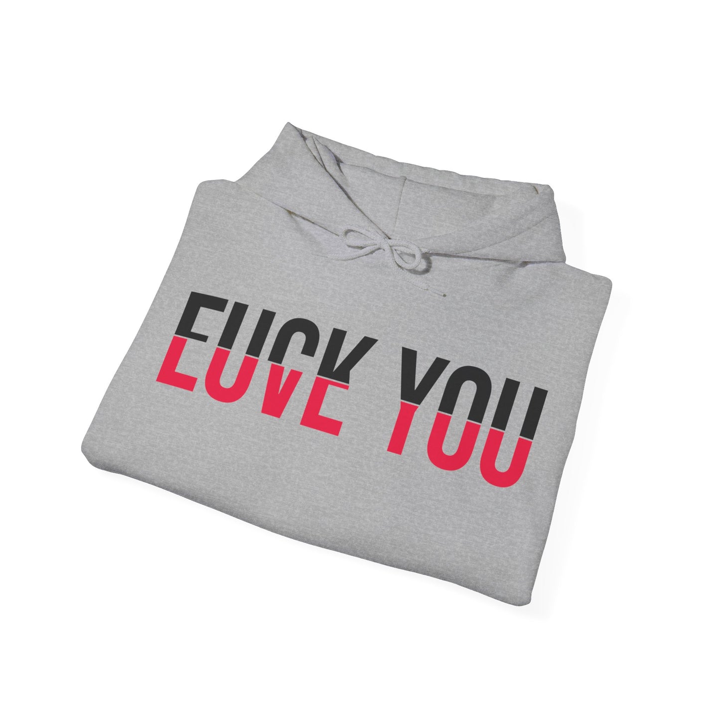 Love You Fck You Love and Hate Cross Word Hoodie For Men Women Hoodie