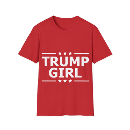 Cute Trump Girl Republican US Flag 2024 Vintage Vote T-Shirt