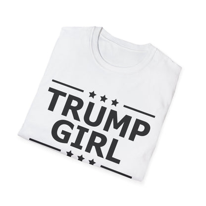 Cute Trump Girl Republican US Flag 2024 Vintage Vote T-Shirt