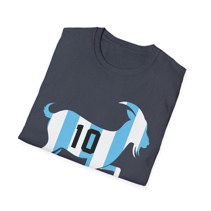 GOAT 10 Shirt for Men Women Kids  Goat Playing Football Funny Soccer T-Shirt