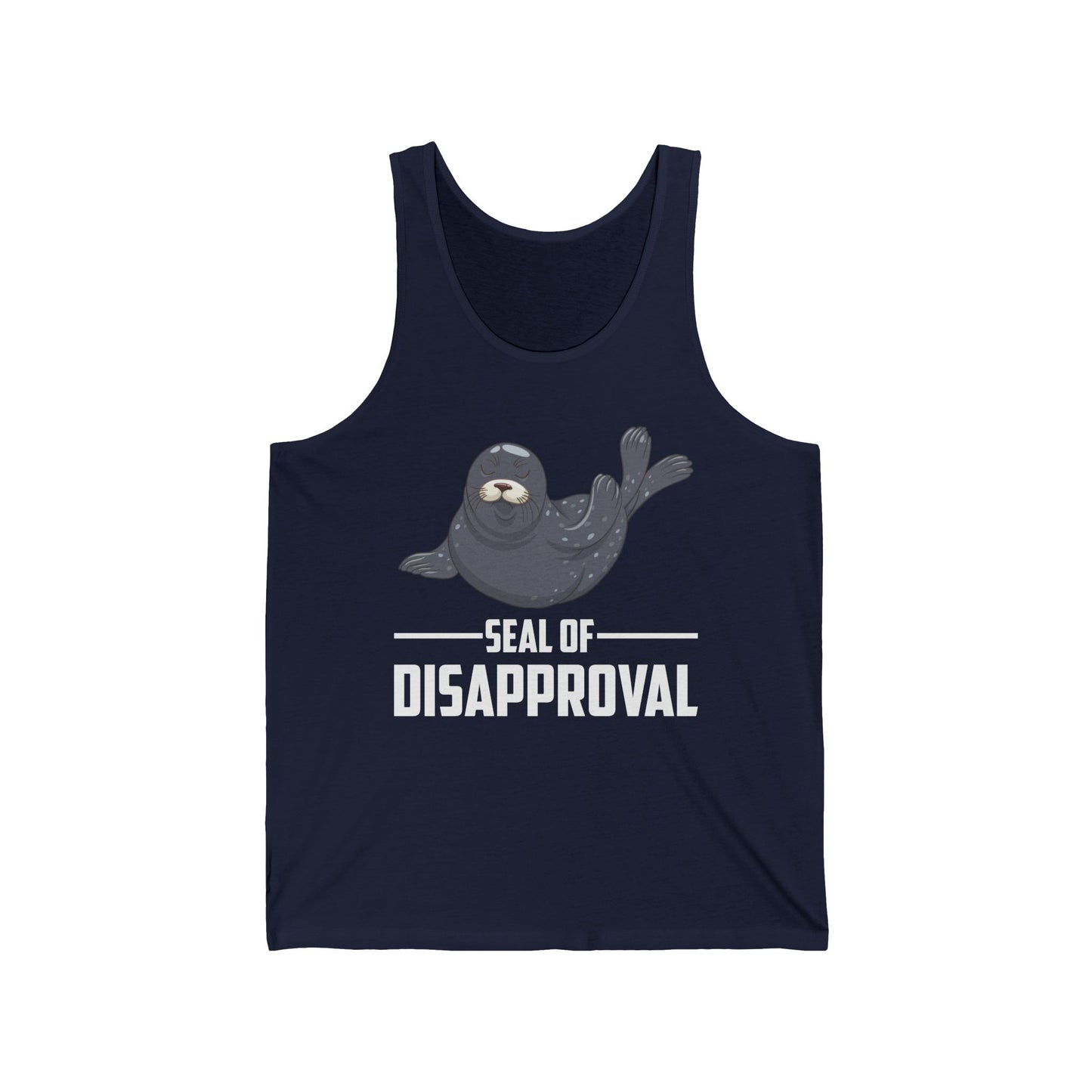 Funny Seal of Disapproval Seal Lover Tank Top For Men Women