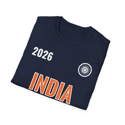 India T-Shirt Cricket Lovers Fan Team Support 2026