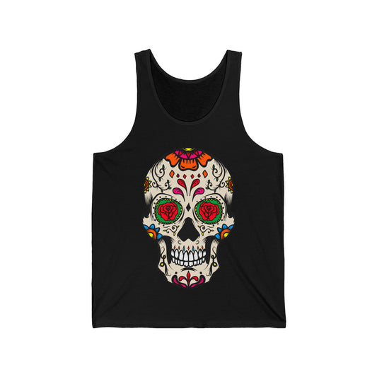 Sugar Skull Dia De Los Muertos Costume Halloween Day Of Dead Tank Top