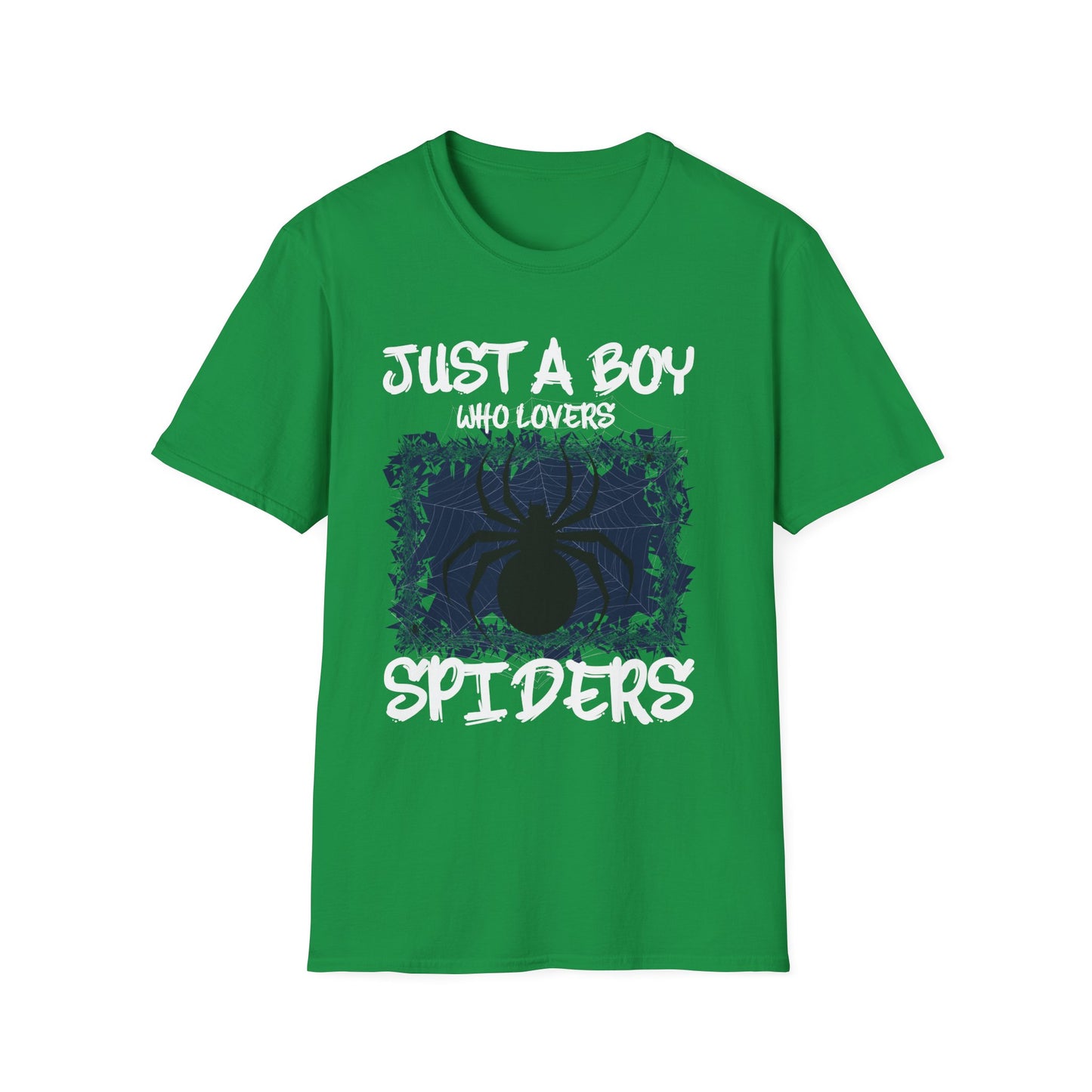 Just A Boy Who Loves Spiders Retro Spider Lover T-Shirt For Men Kids T-Shirt