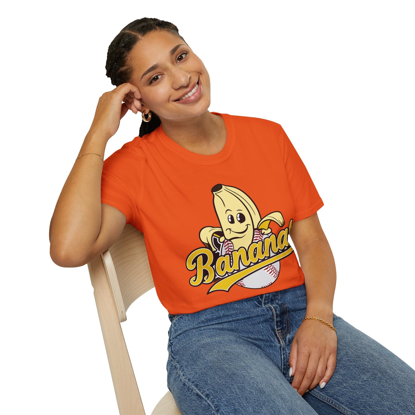 Funny Let's Go Bananas Baseball T-Shirt For Baseball Lovers Men Women T-Shirt