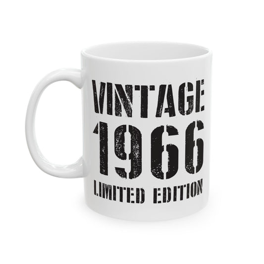 Funny Vintage 1966 60th Birthday Gifts 60 Year Old Coffee Mug For Men Women
